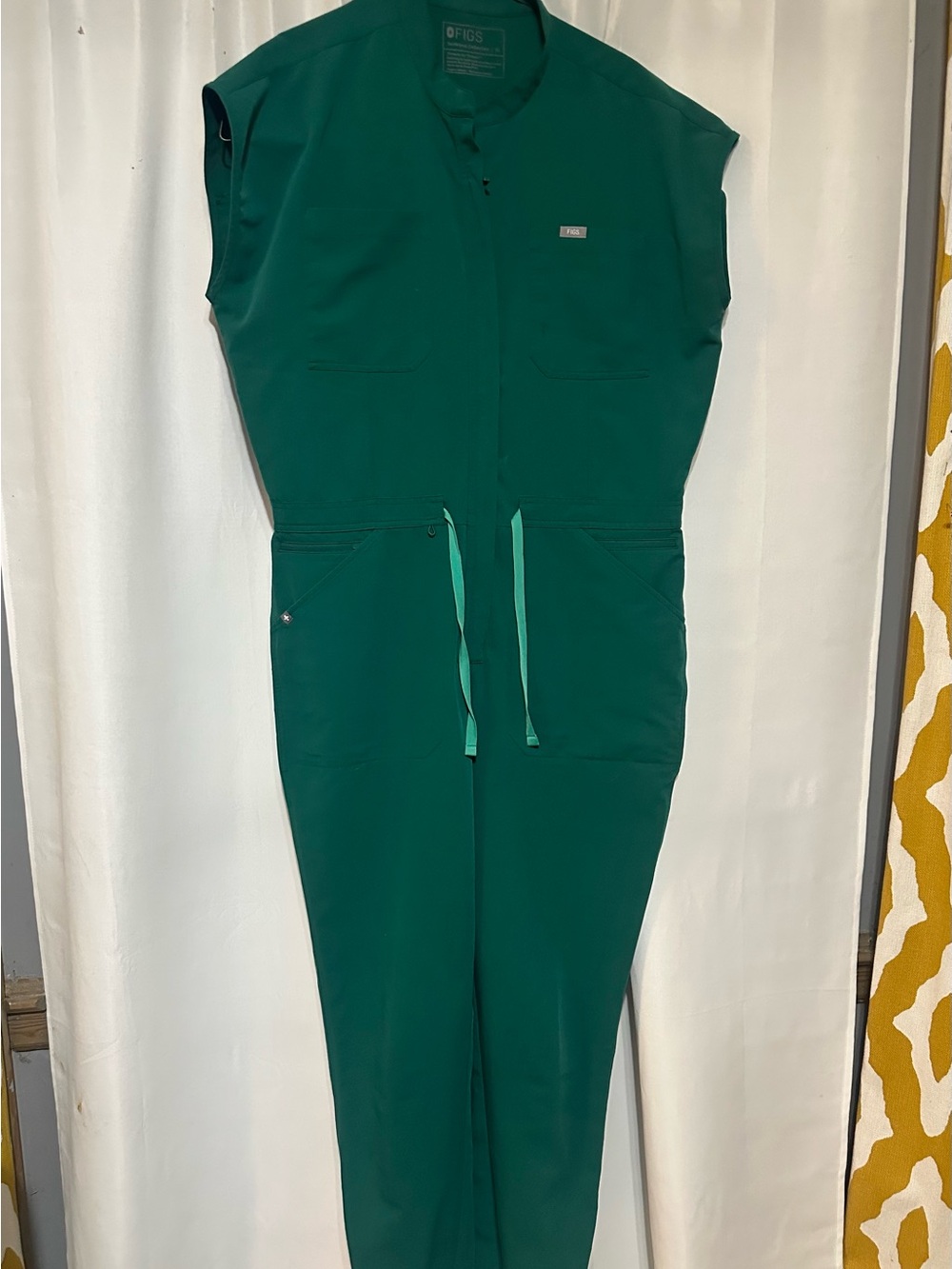 Short-Sleeve Zip Jumpsuit
